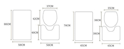 Simple Geometric Shower Curtain