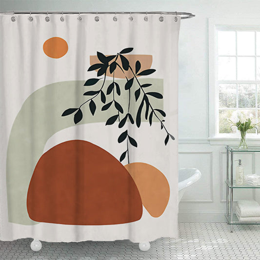 Simple Geometric Shower Curtain